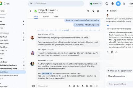Gemini will yada yada your Google Chat into a neat summary