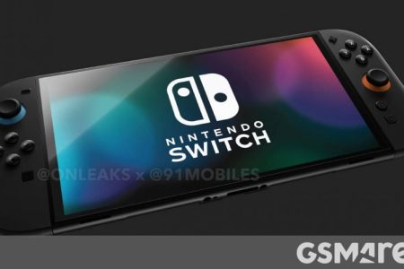 Nintendo Switch 2 renders show a familiar but upscaled design with an 8.4″ display