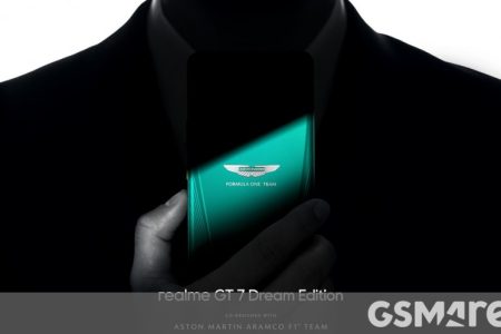 Realme teases the GT 7 Dream Edition co-designed with Aston Martin Aramco F1 team